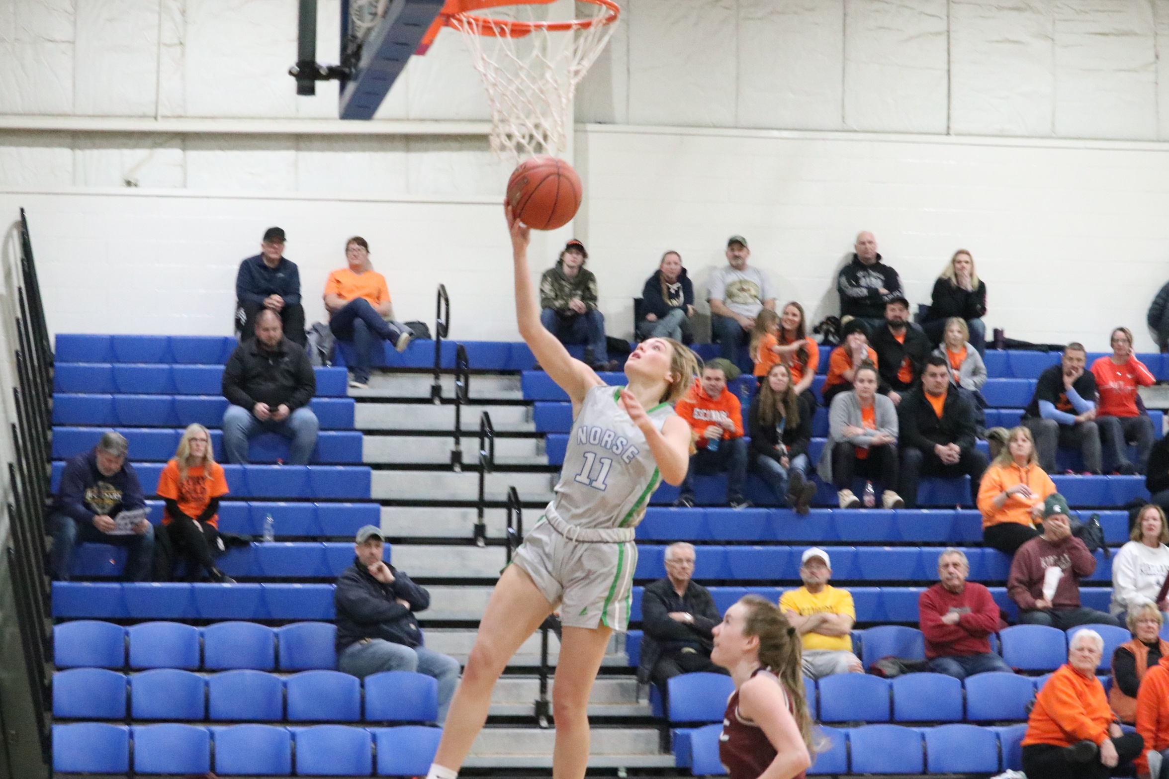 Alyssa Cretton just about to release a layup